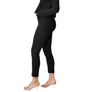 Aritzia Denim Forum The Lola High Rise Skinny Cropped 24.5” Inseam 27 Black